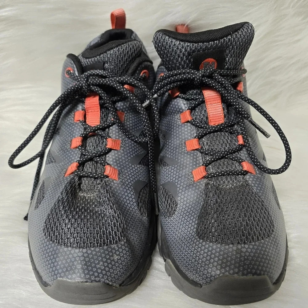 Merrell Mens Moab Edge 2 Trail Hiking Shoes sz 7W Monument Gray Low Boot - Picture 2 of 8